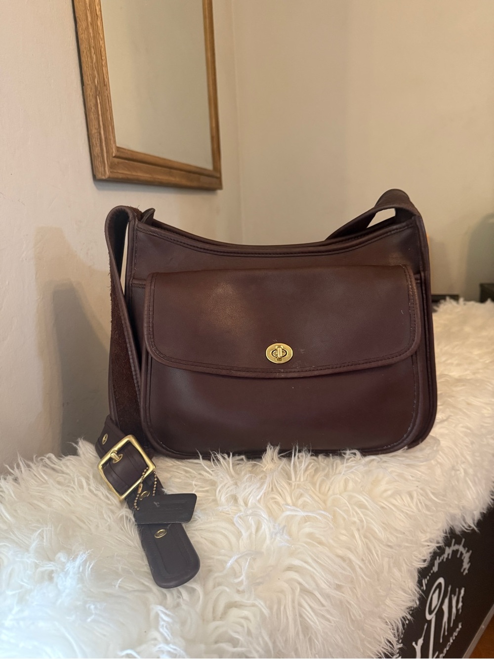 Vintage Coach taft purse mahogany